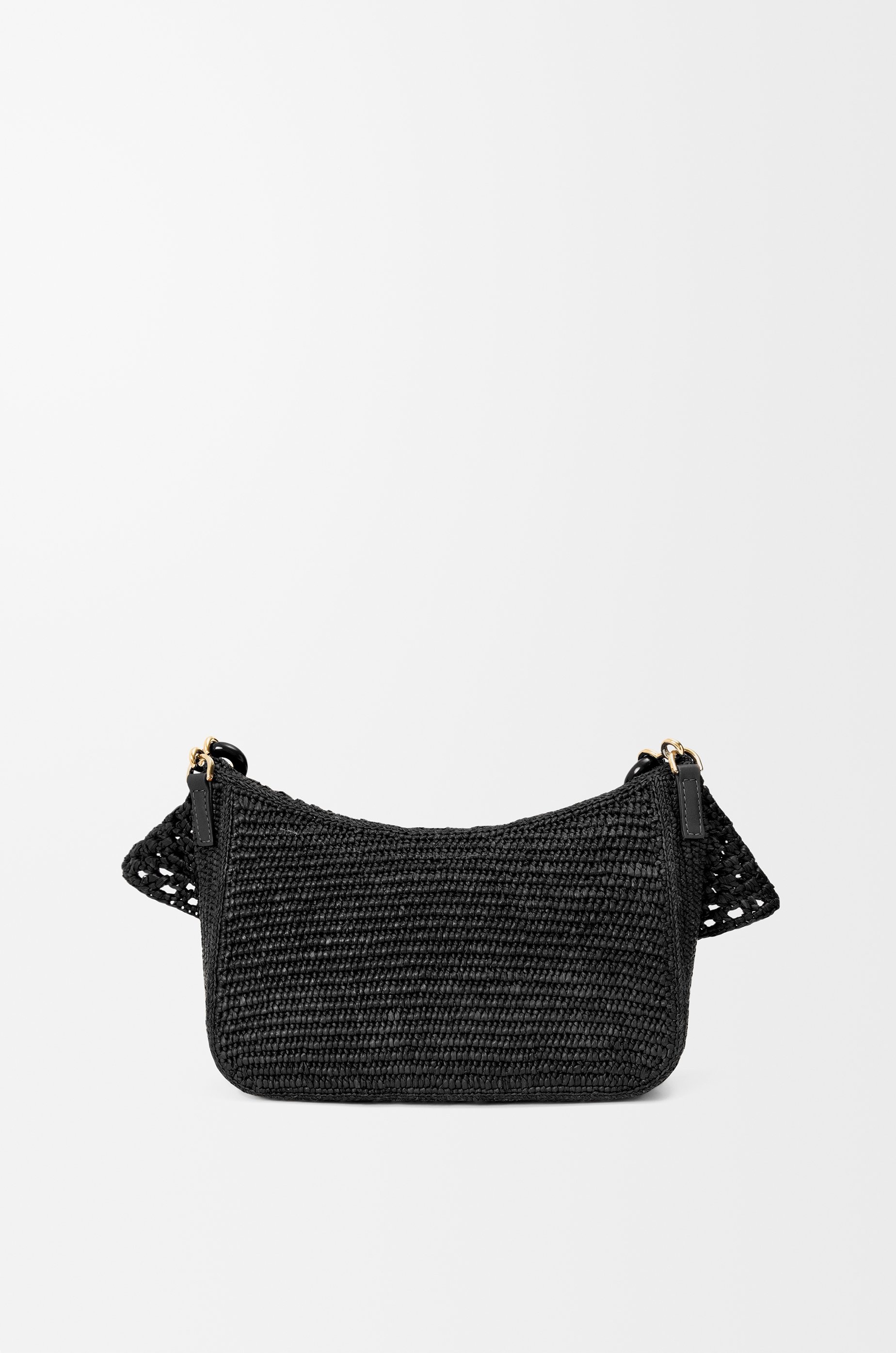Medium Ola bag in raffia and calfskin - 7