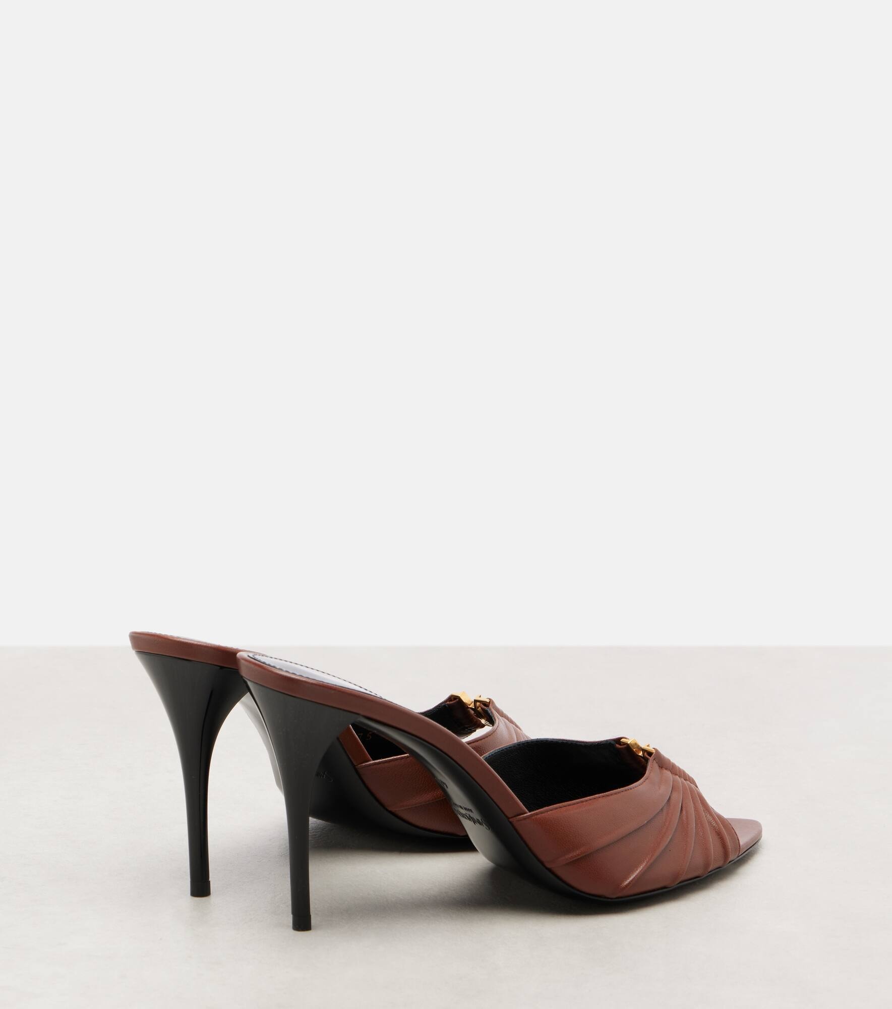 Babylone Cassandre 90 leather mules - 2