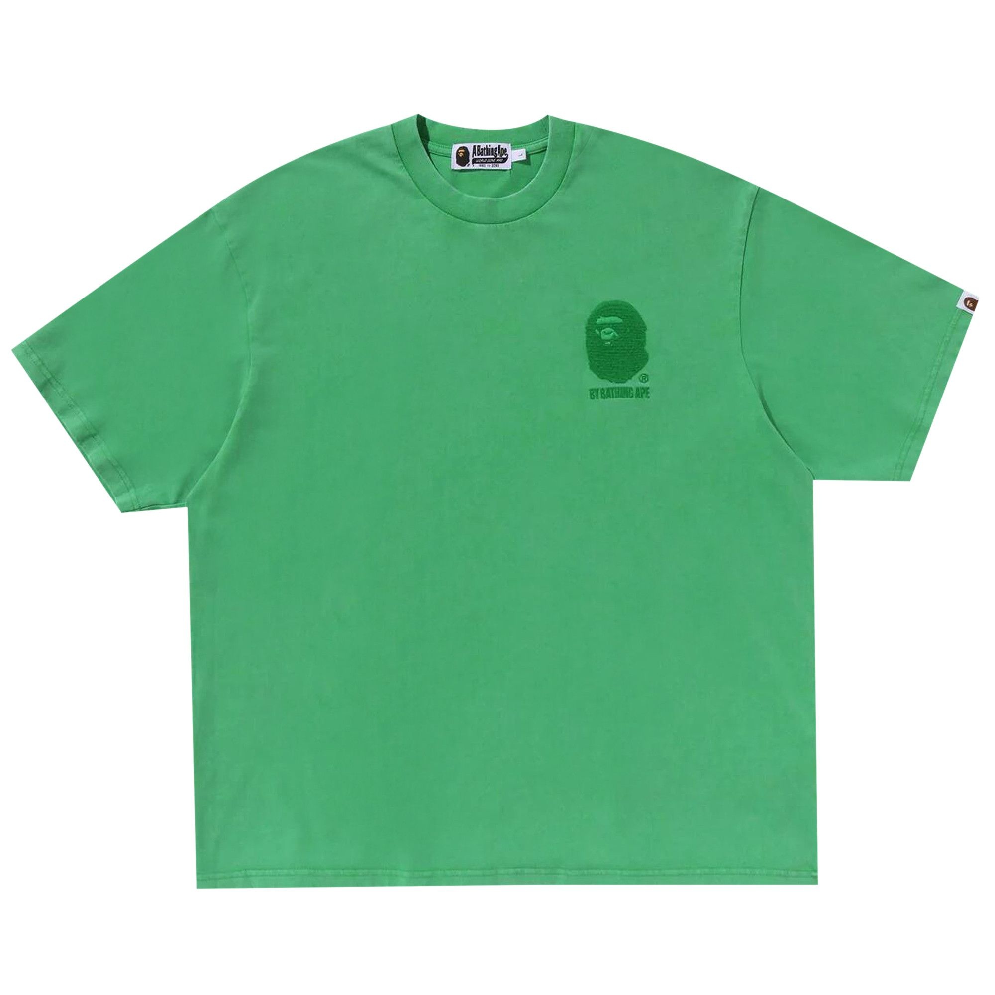 BAPE Ape Head One Point Acid Wash Relaxed Fit Tee 'Green' - 1