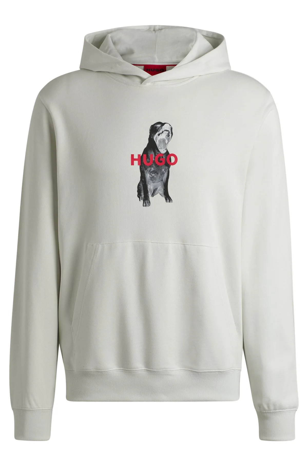 COTTON-TERRY REGULAR-FIT HOODIE WITH ANIMAL GRAPHICS - 1