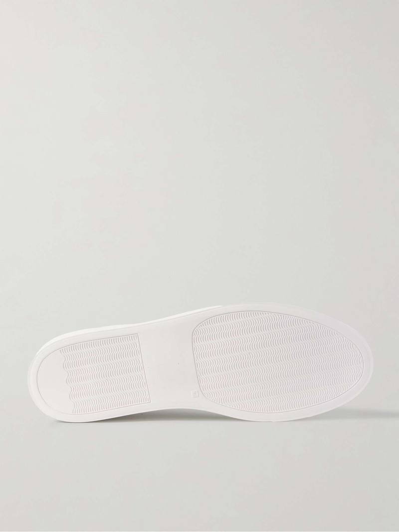 Common Projects Tennis Suede-Trimmed Leather Sneakers outlook