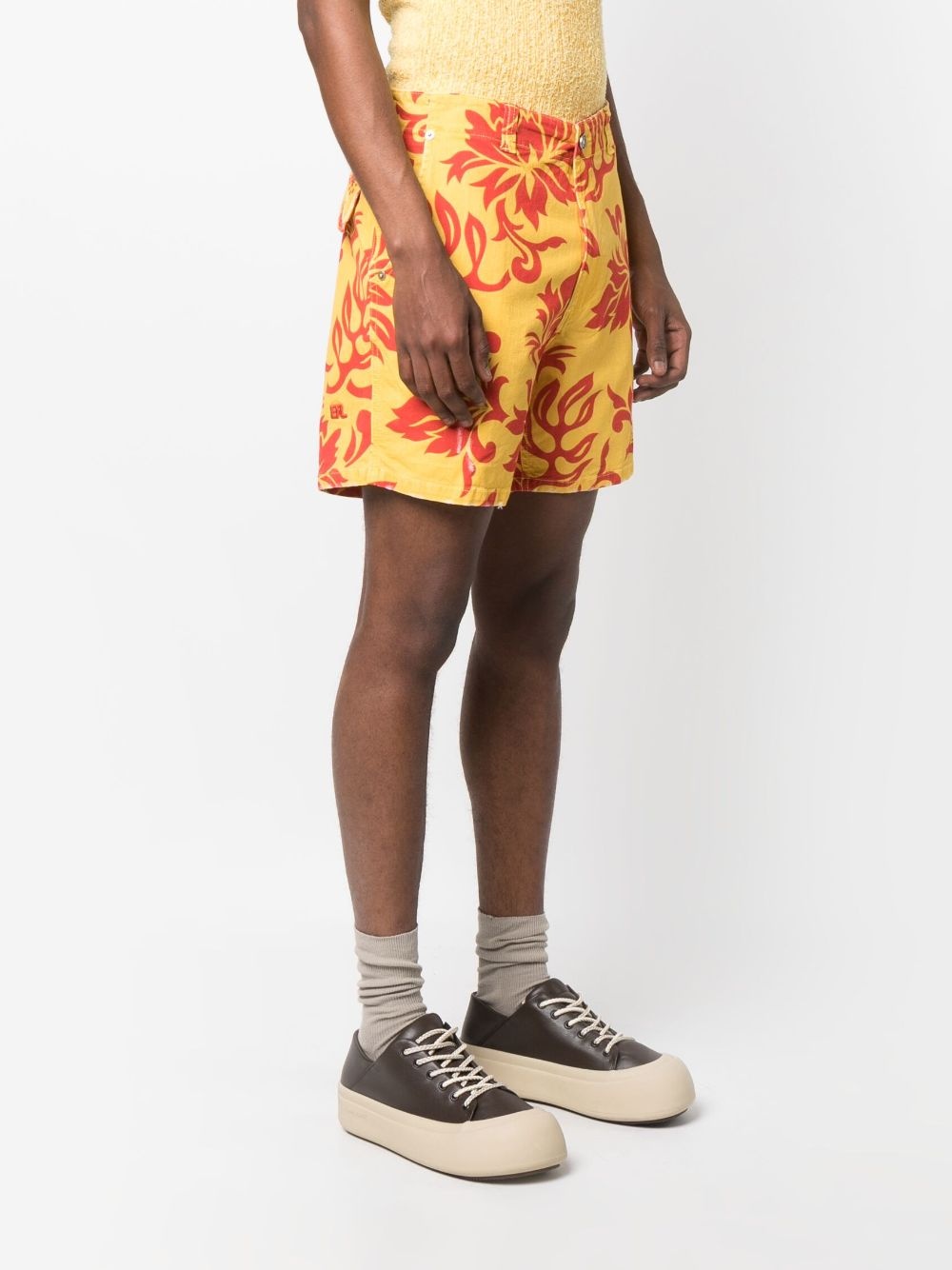 graphic-print knee-length shorts - 3