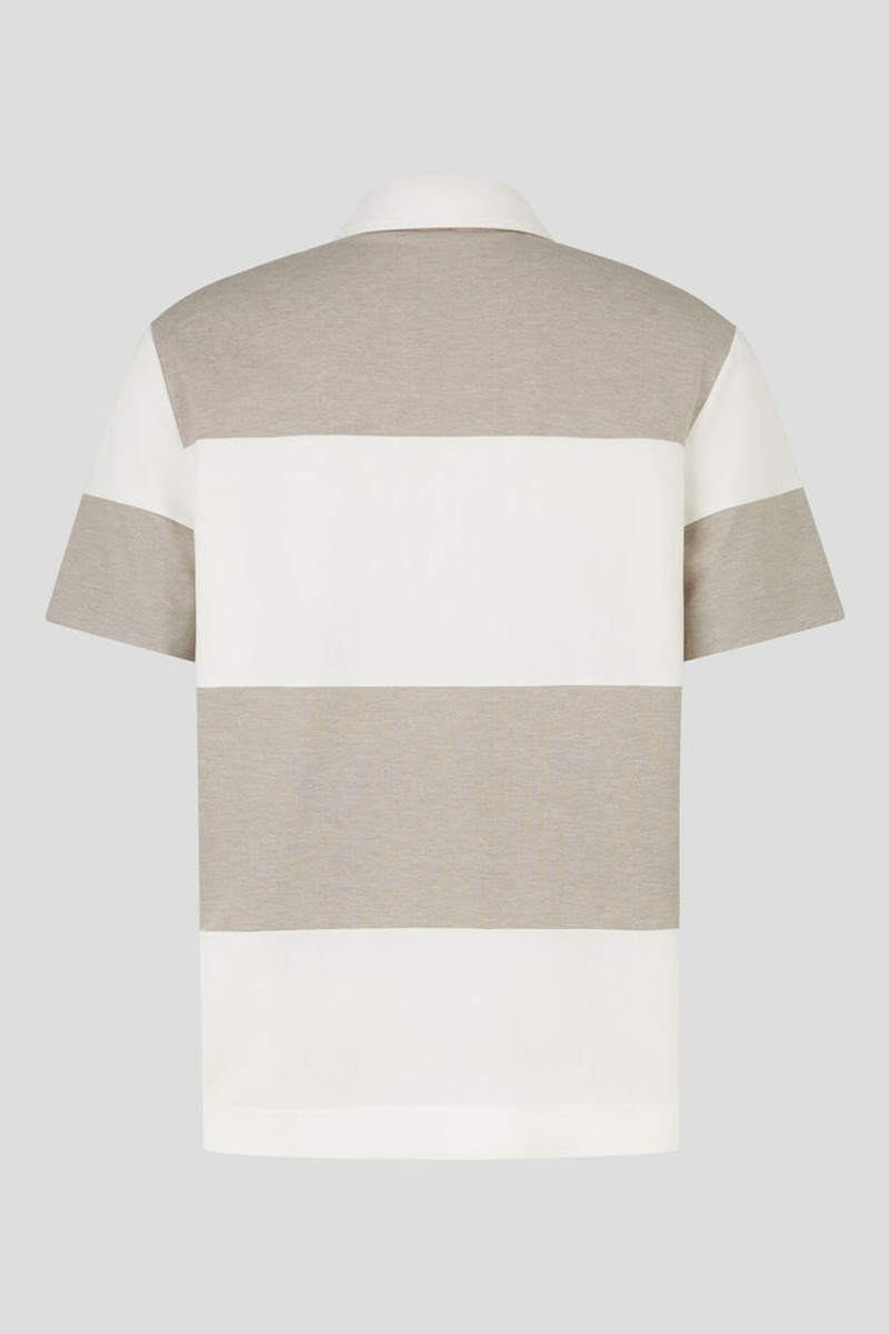 BOGNER Lagos Polo shirt in Beige/Off-white outlook