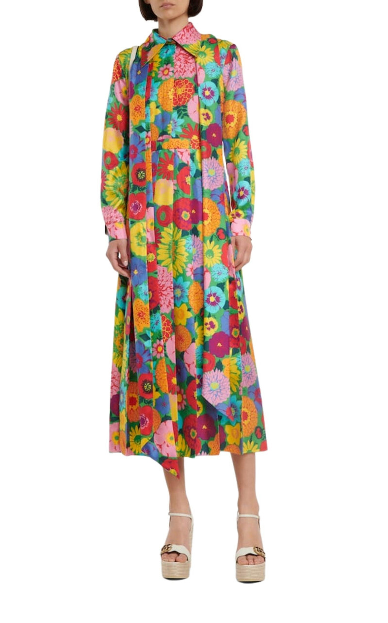 GUCCI Leather Wedge Espadrille Sandals outlook