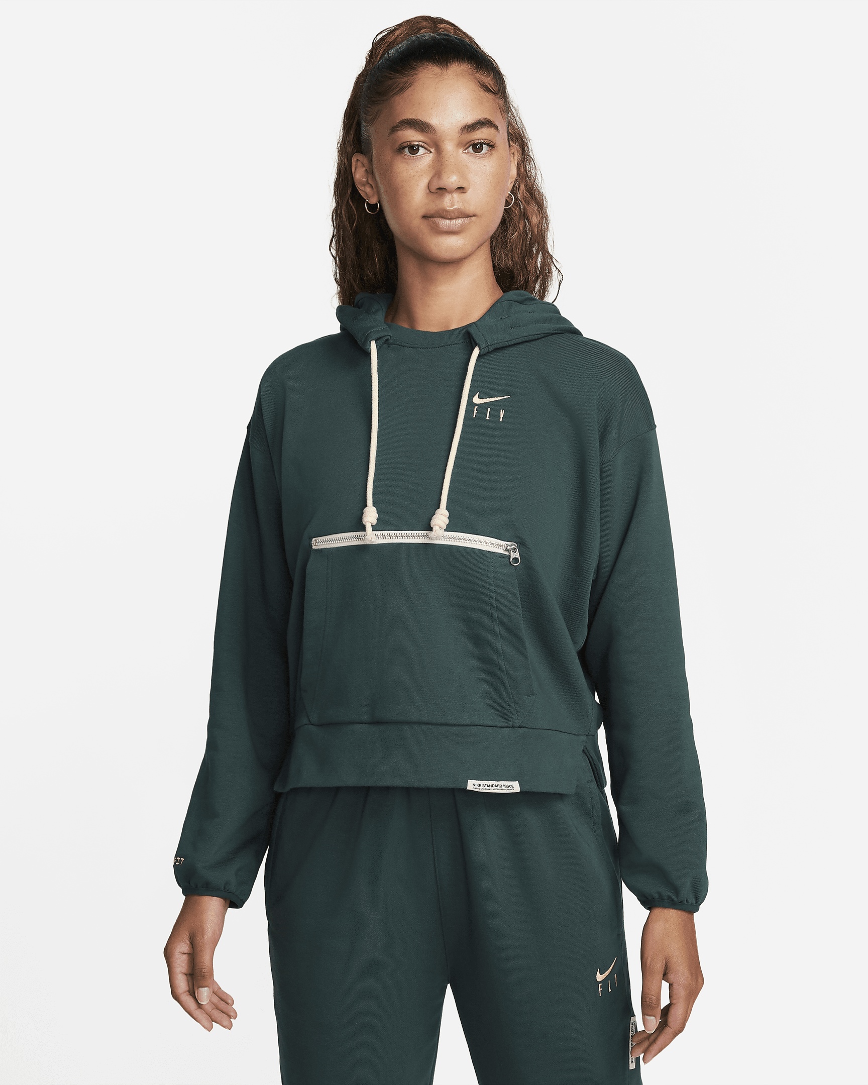 Nike Dri-FIT Swoosh Fly Standard Issue Women's Pullover Basketball Hoodie - 1