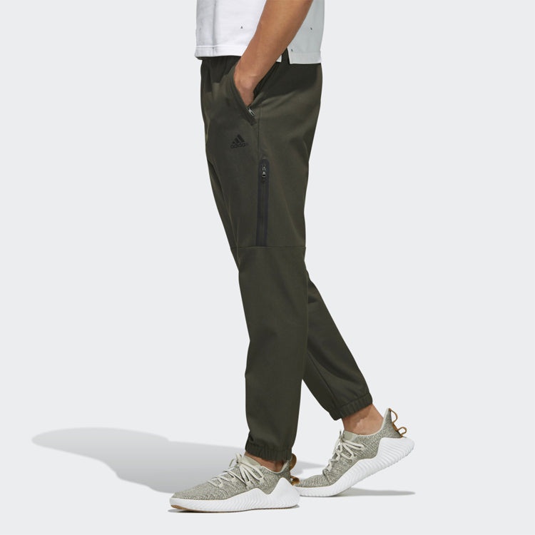 adidas AL PT TWILL Cone Slim Fit Bundle Feet Casual Sports Pants Brown FJ6763 - 6