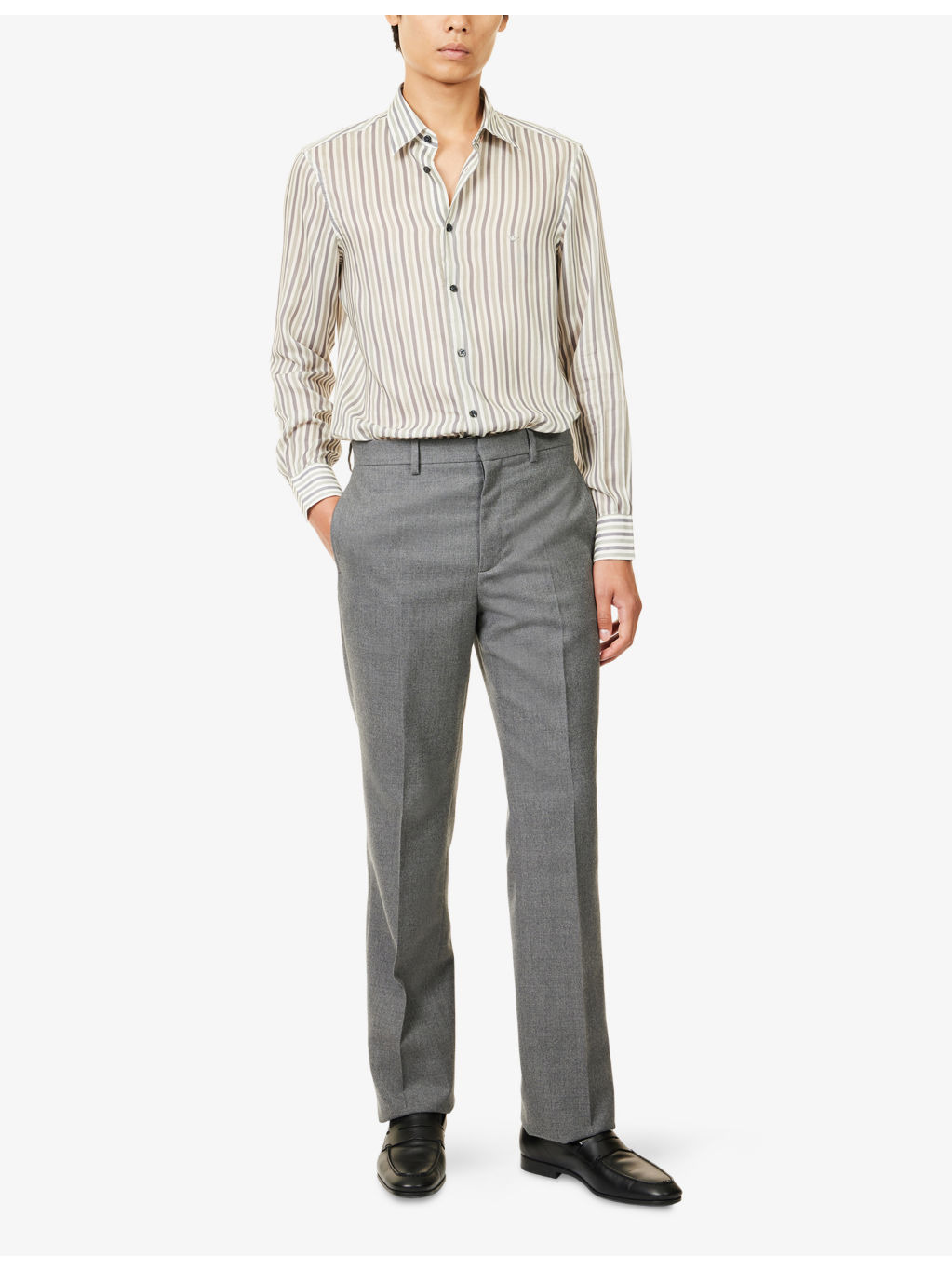 Regular-Fit Striped Woven Shirt - 2