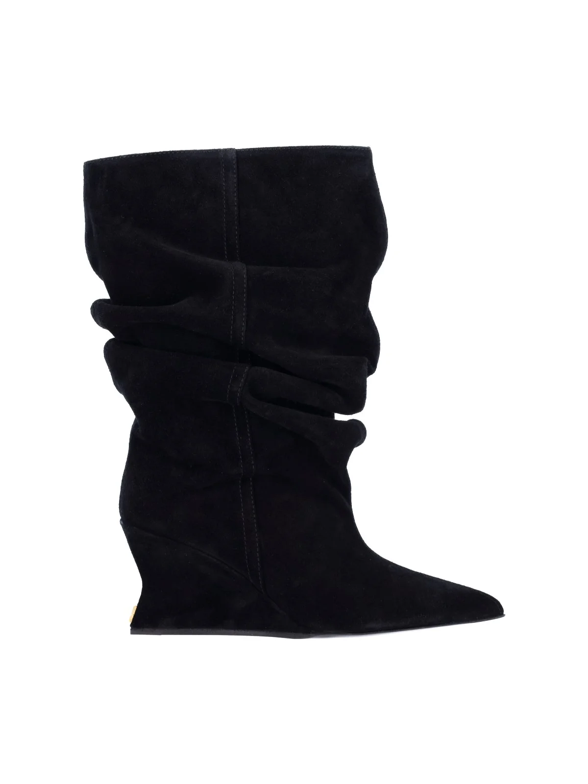 WEDGE SUEDE ANKLE BOOTS - 1