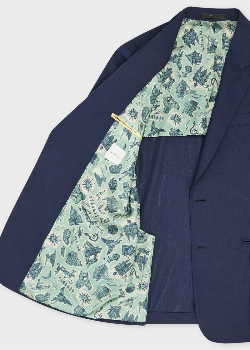 Navy 'Travel Pro' Wool Suit 4