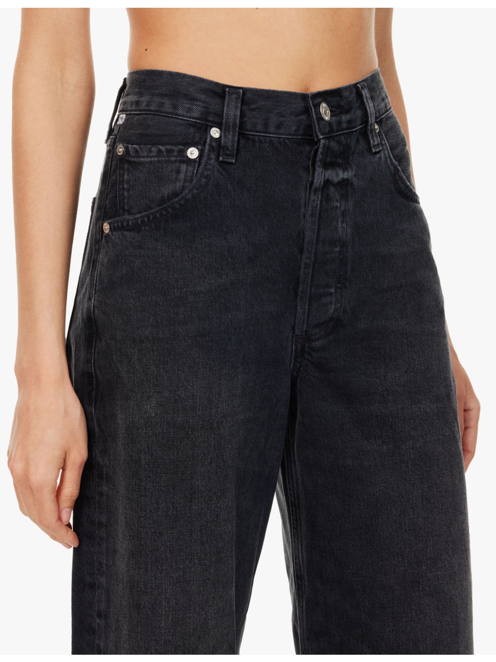 Ayla raw-hem wide-leg jeans - 5