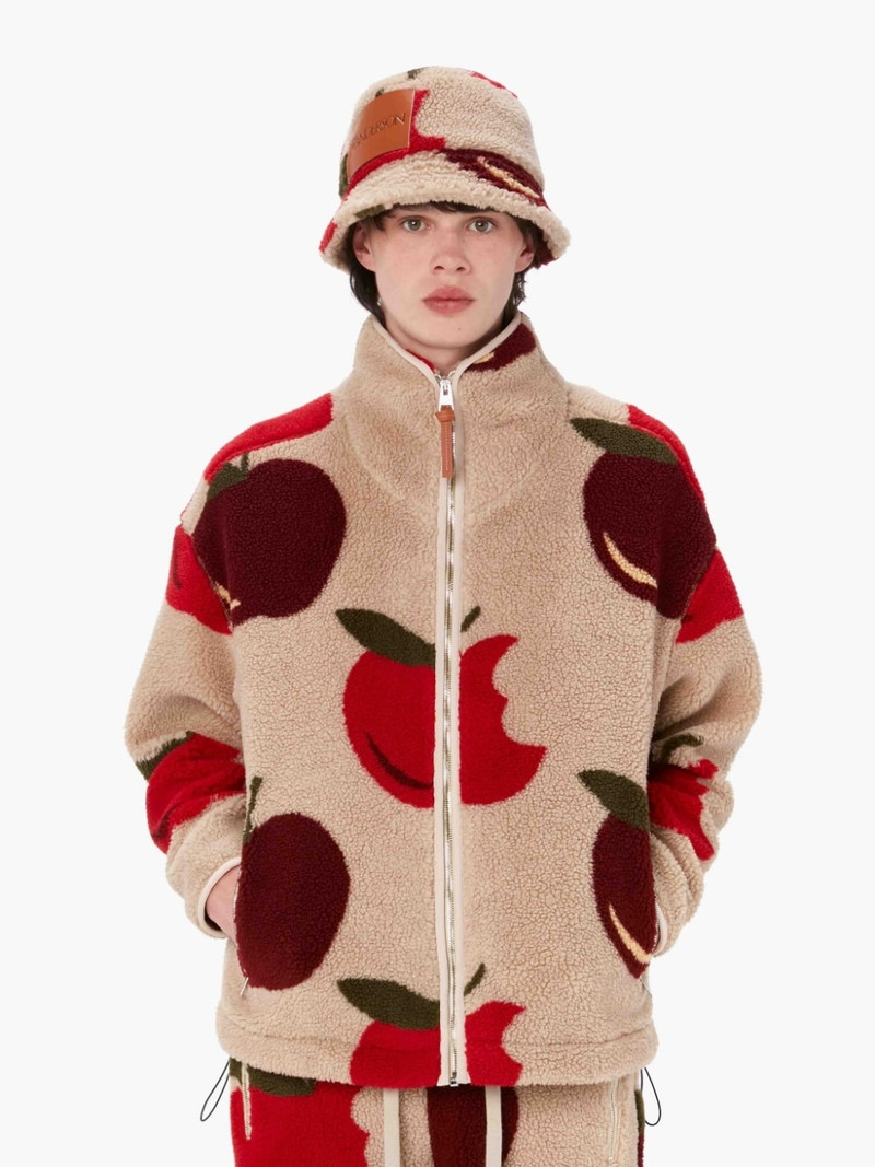JW Anderson CASUAL ZIP FRONT FLEECE JACKET outlook
