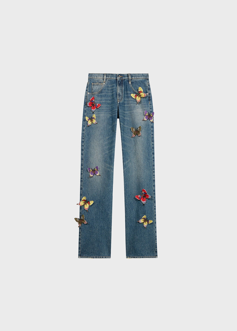 BOYFRIEND JEANS WITH BUTTERFLIES 1