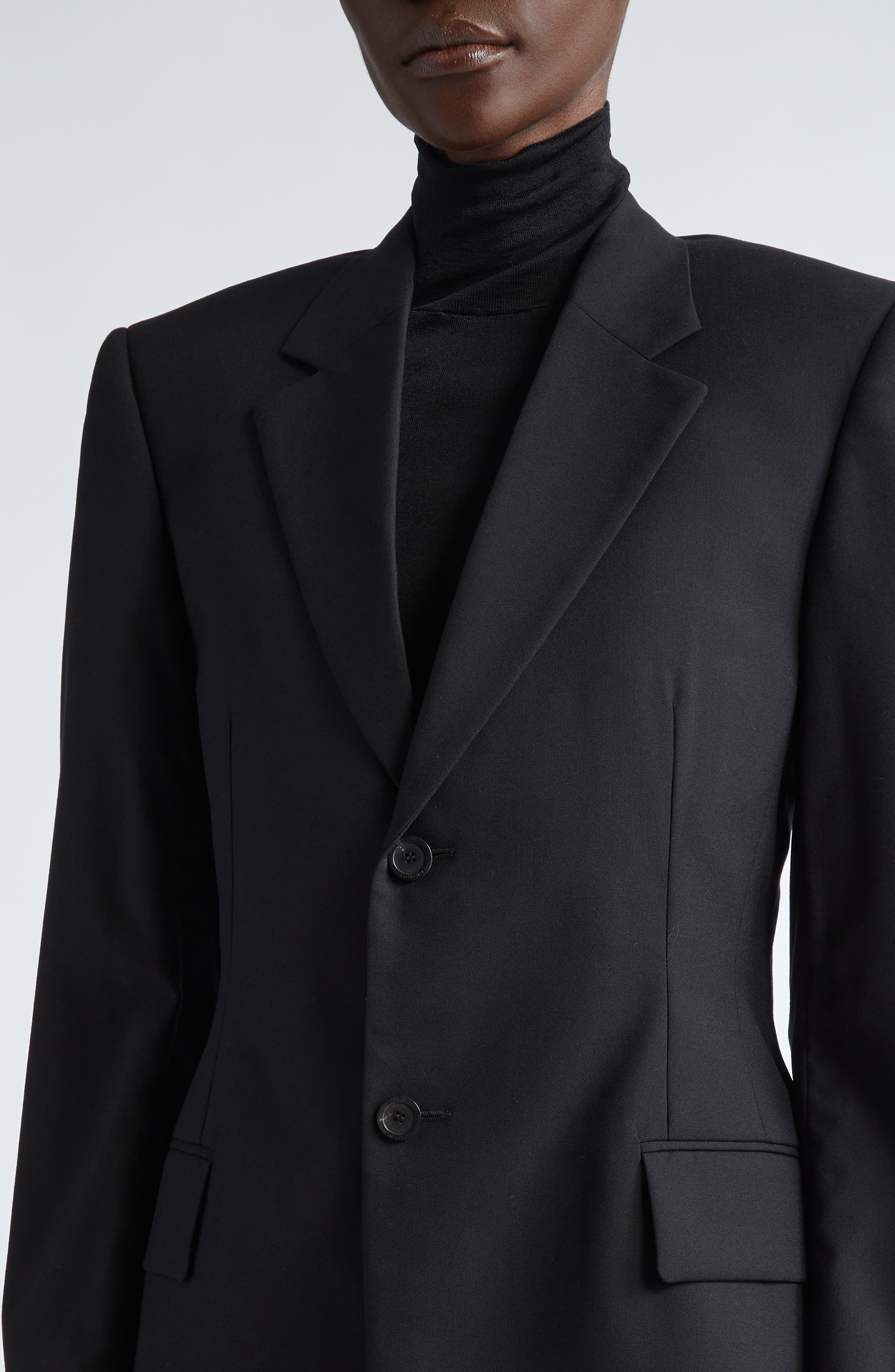 Tailored Wool Blazer - 5