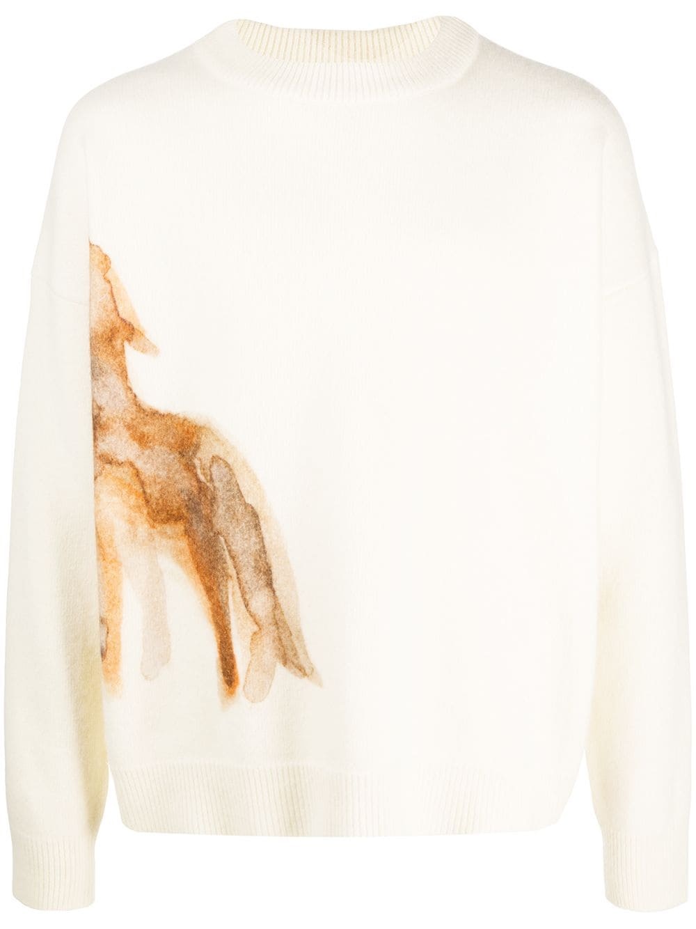 wolf virgin wool jumper - 1