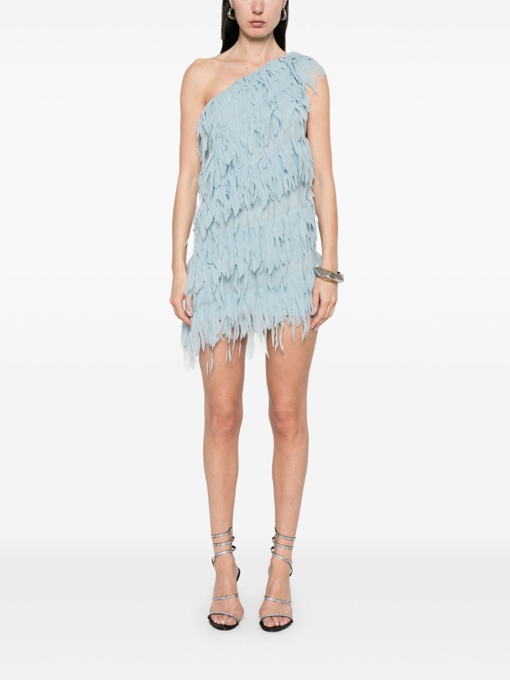 fringed mini dress - 2