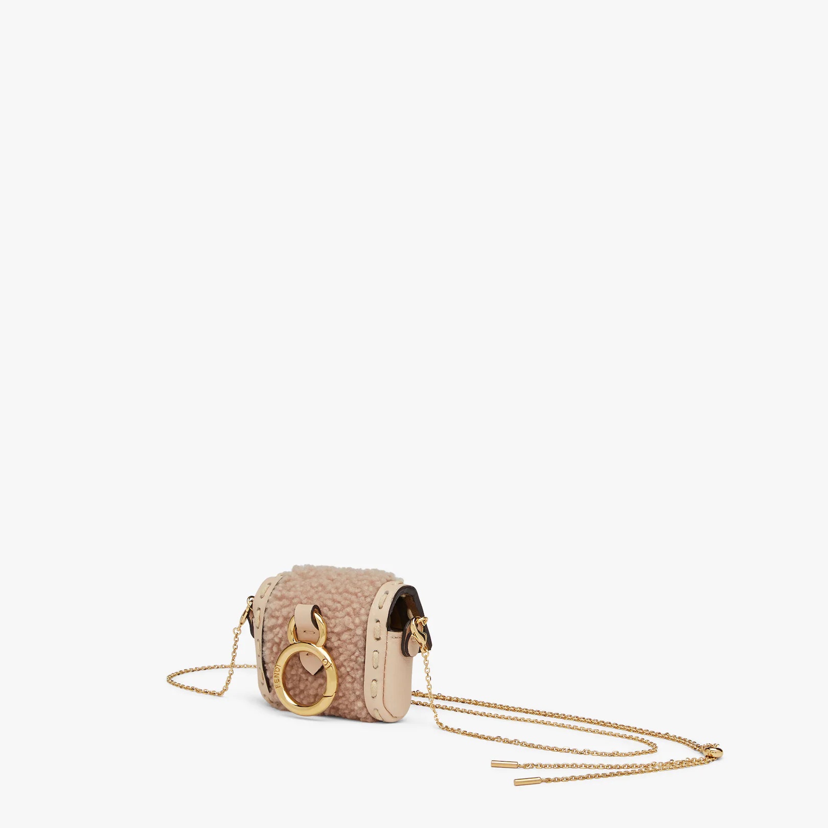 Pink sheepskin charm - 2