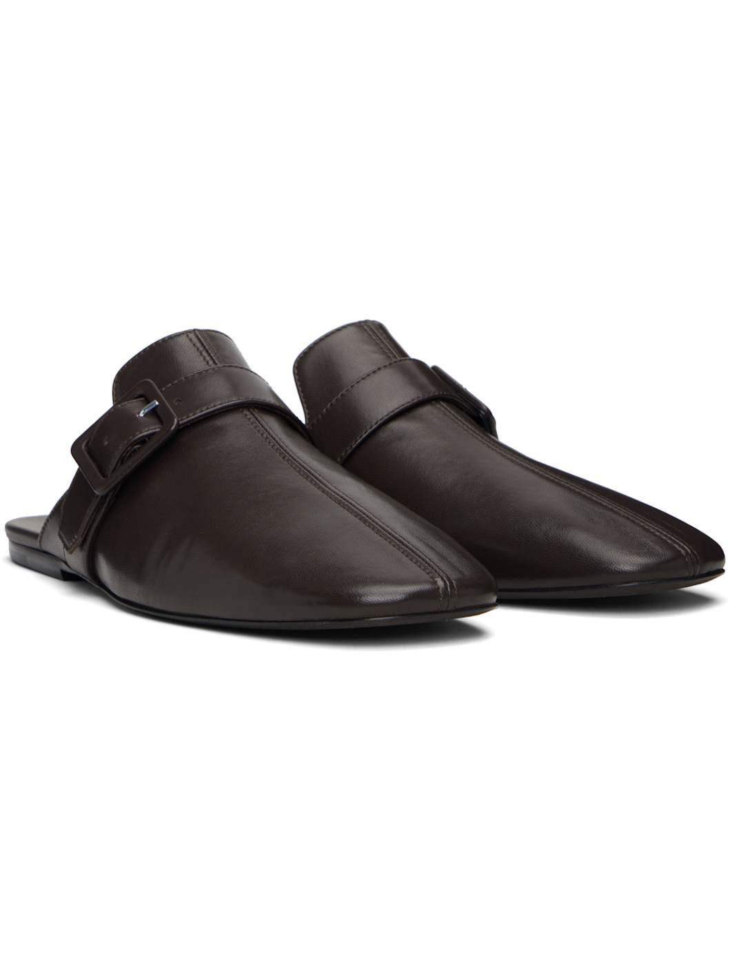 Brown Leather Loafers - 4