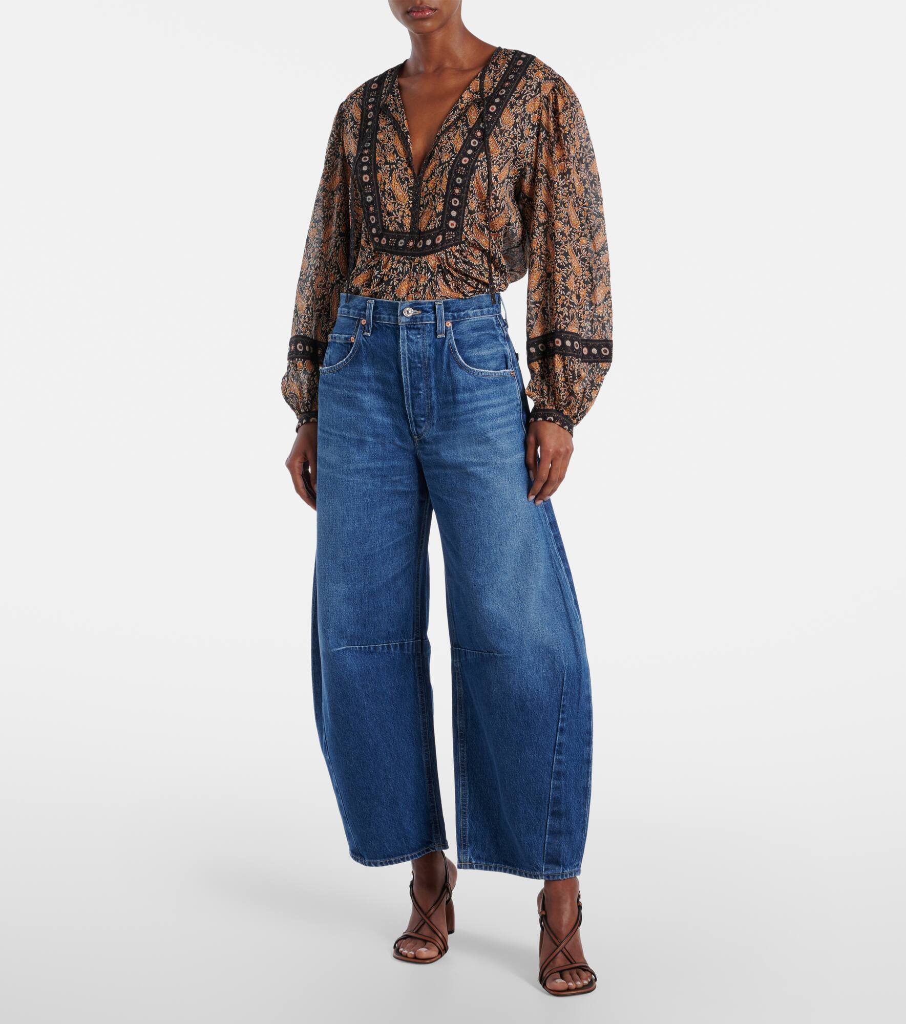 Horseshoe wide-leg jeans - 7
