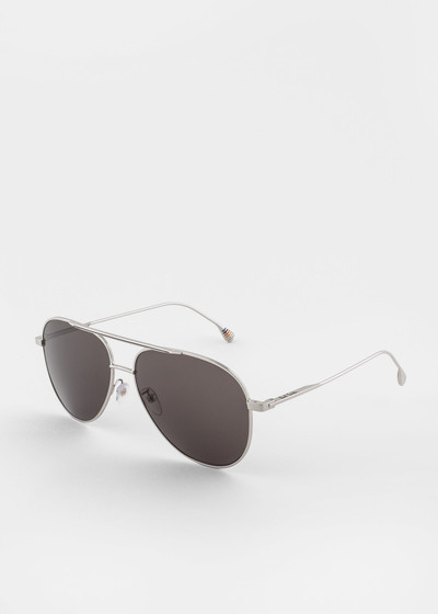 Paul Smith Shiny Silver 'Dylan' Sunglasses outlook