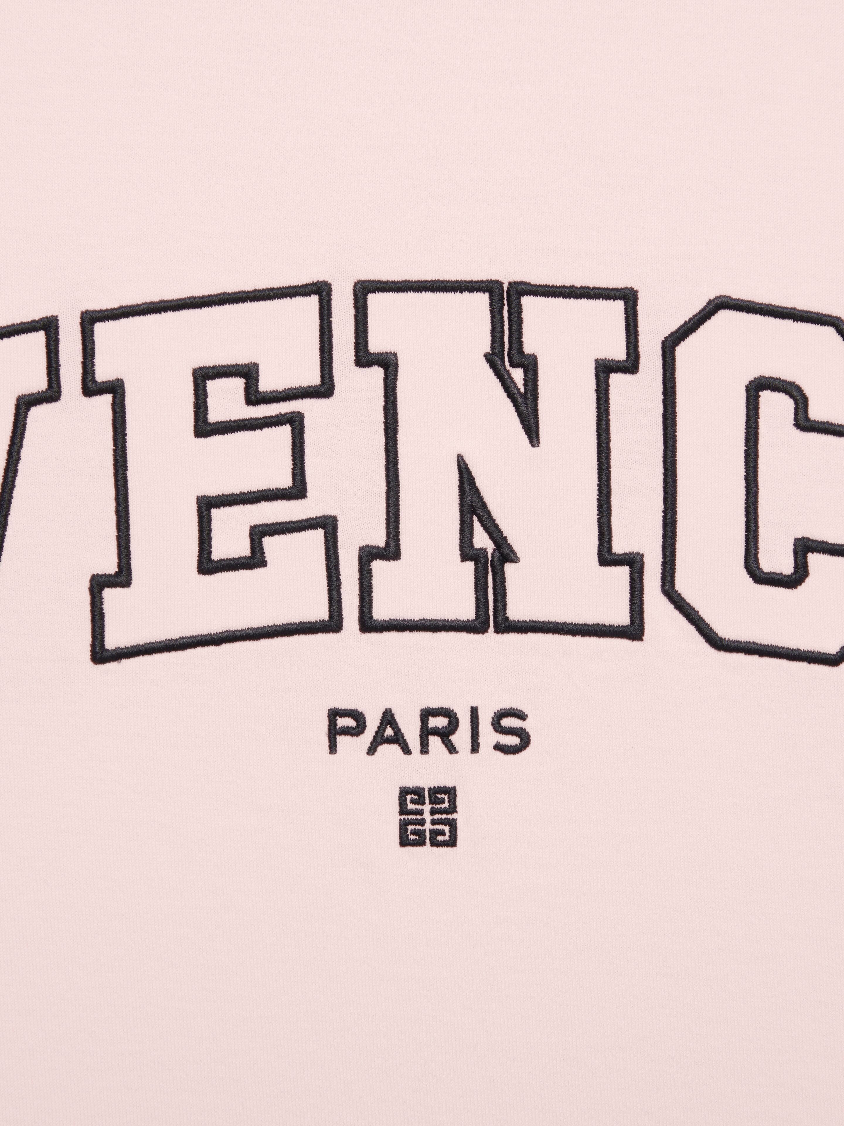 SLIM FIT T-SHIRT IN GIVENCHY COLLEGE EMBROIDERED JERSEY - 5