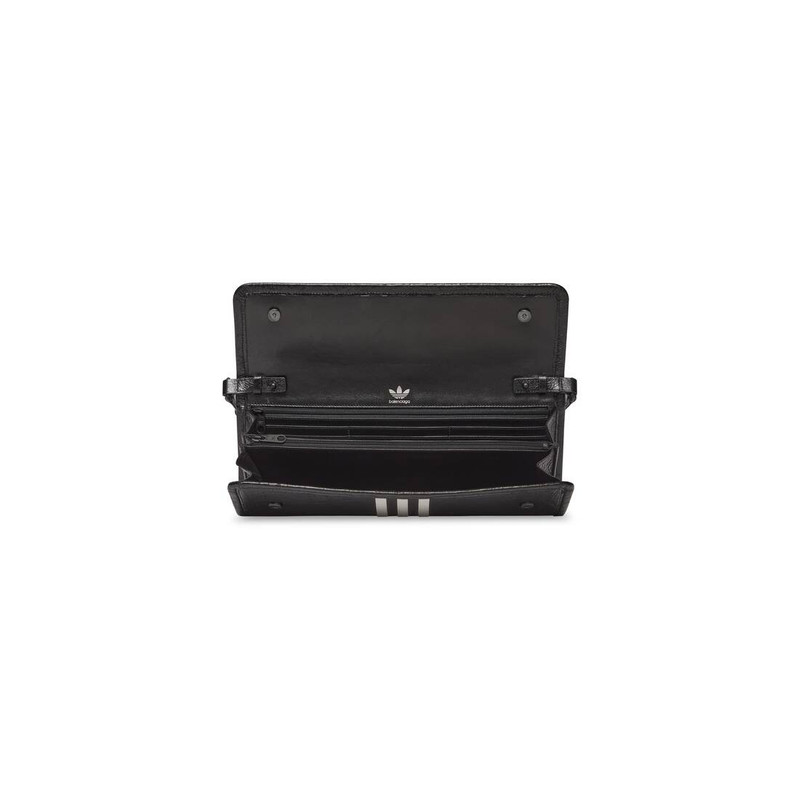 BALENCIAGA Women's Balenciaga / Adidas Wallet On Strap  in Black outlook