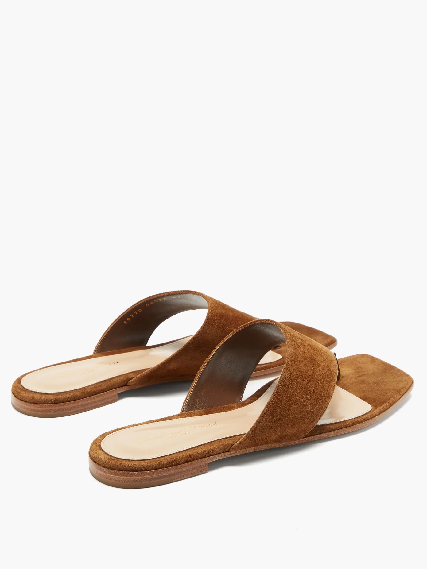 Thong suede sandals - 4