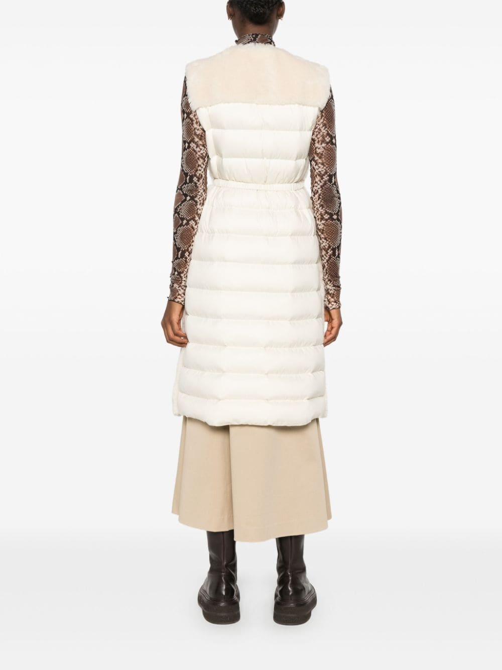 Sorbier faux-fur midi coat - 4