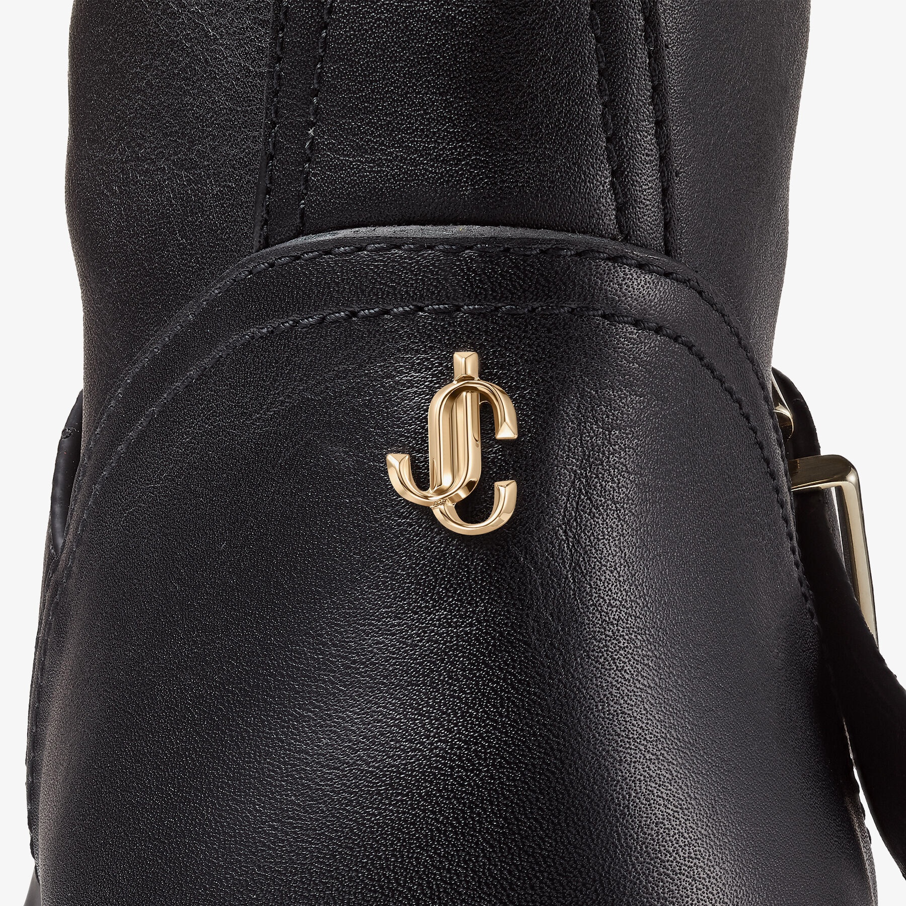 Biker II Tall
Black Smooth Leather Knee-High Biker Boots - 4