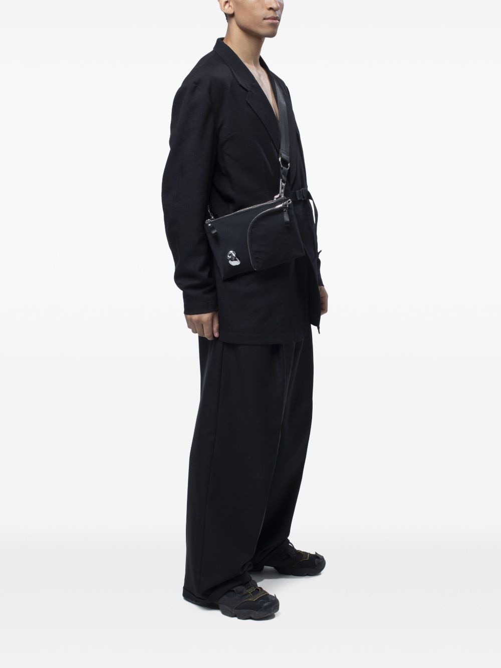 asymmetric-zip cross body bag - 2
