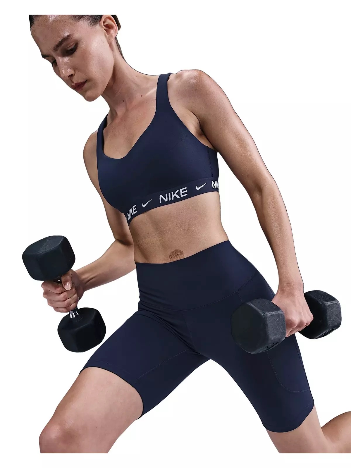 Women's Indy High Support Padded Adjustable Sports Bra -Navy - 3
