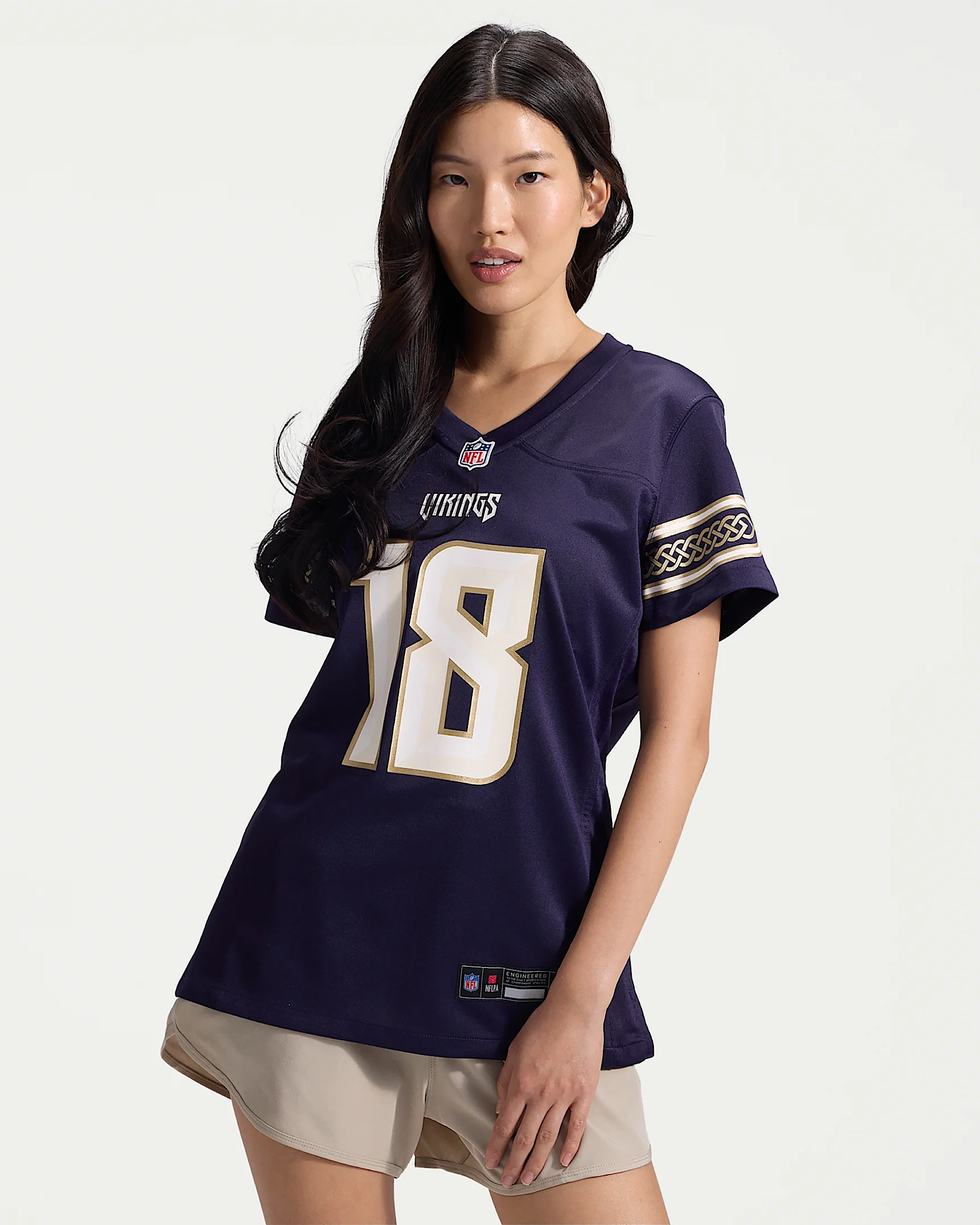 Justin Jefferson Minnesota Vikings Rivalries Collection Women's Nike NFL Game Jersey - 1