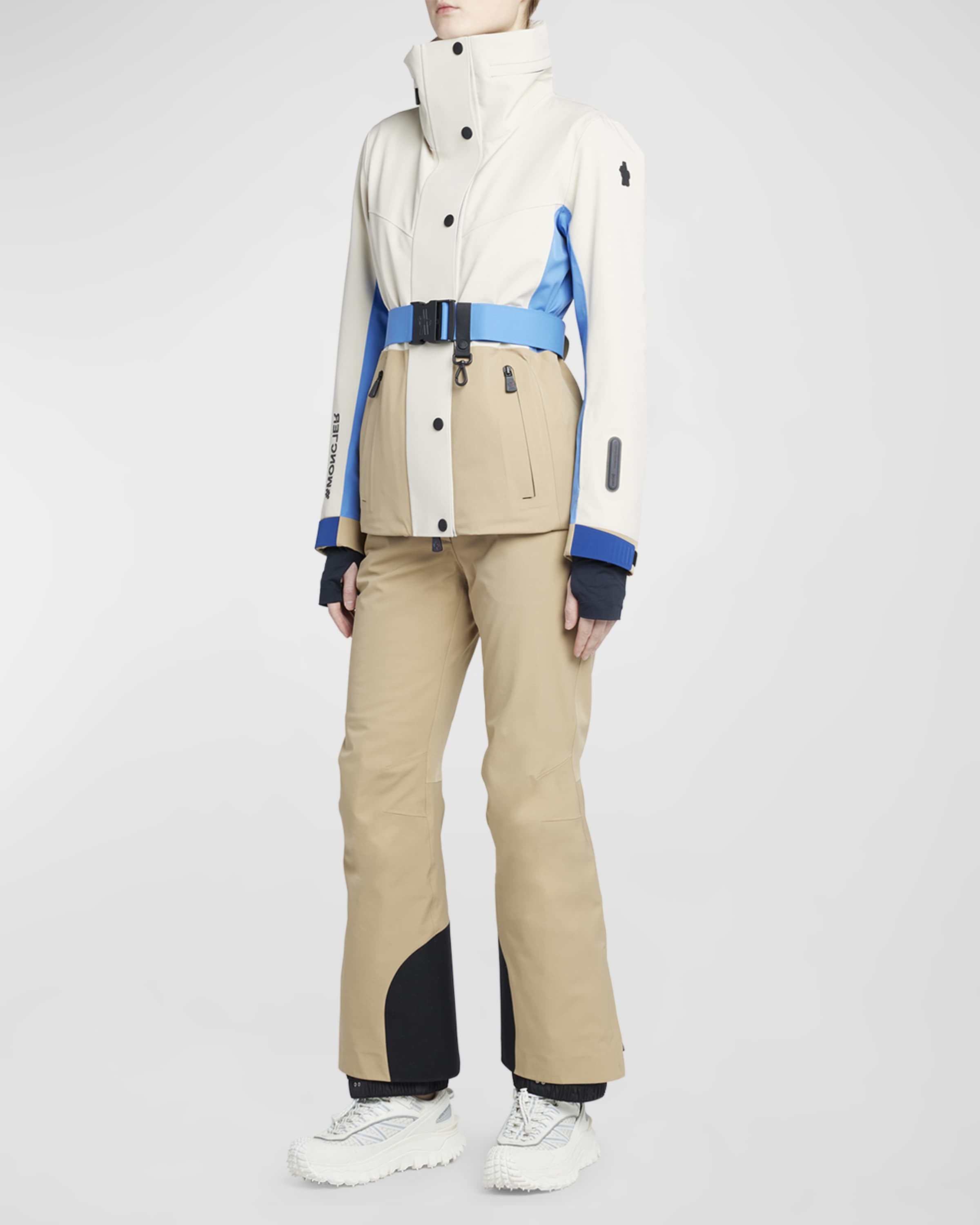 Hainet Belted Colorblock Snow Jacket - 3