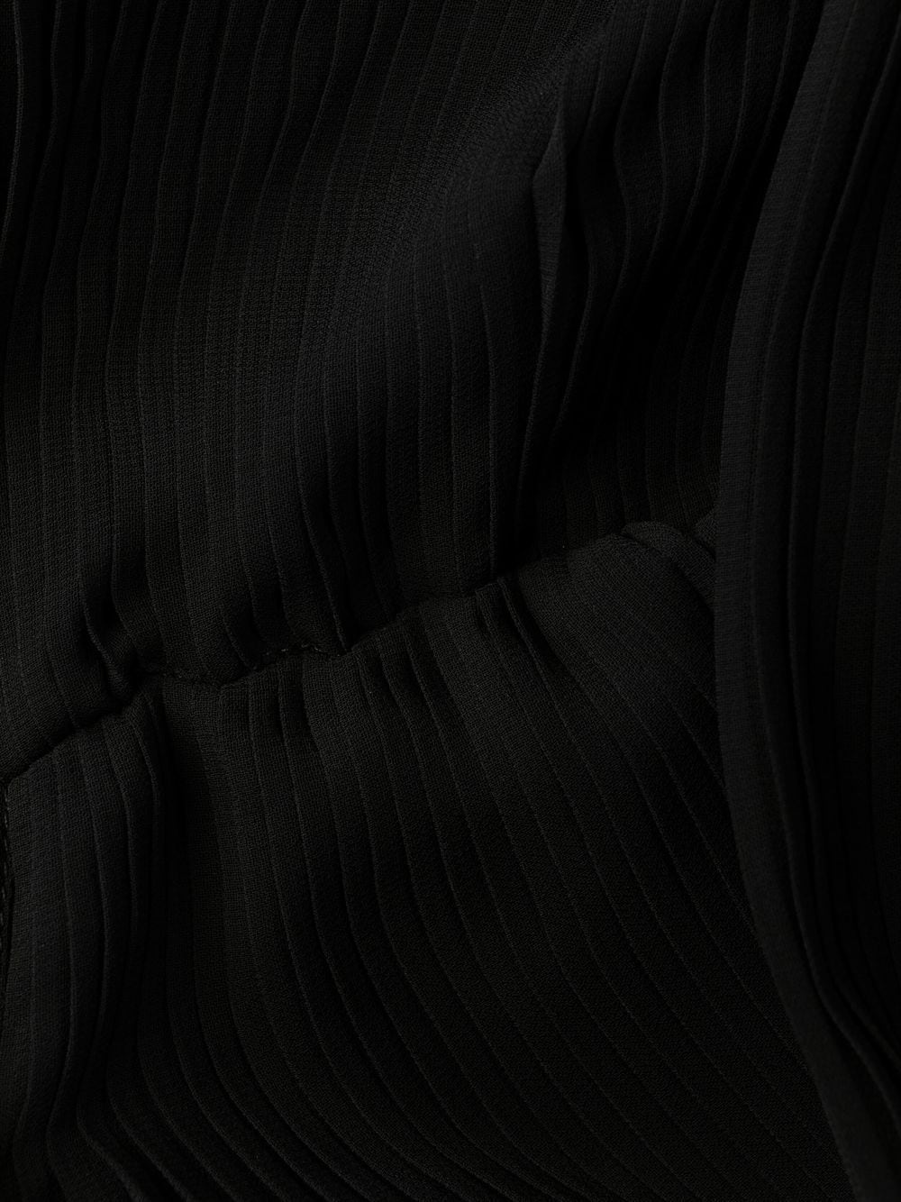 ruffled plissé midi dress - 6