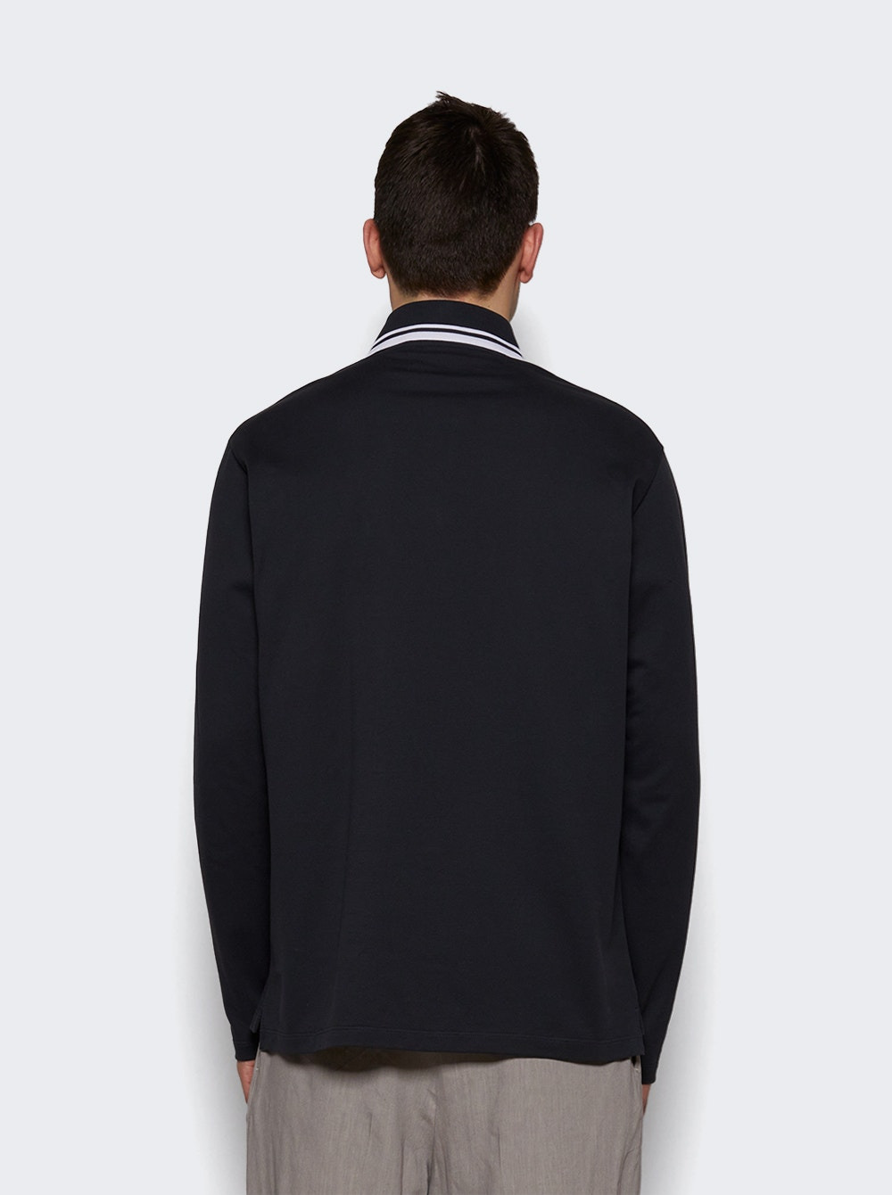 Long Sleeve Polo Shirt Anthracite - 4