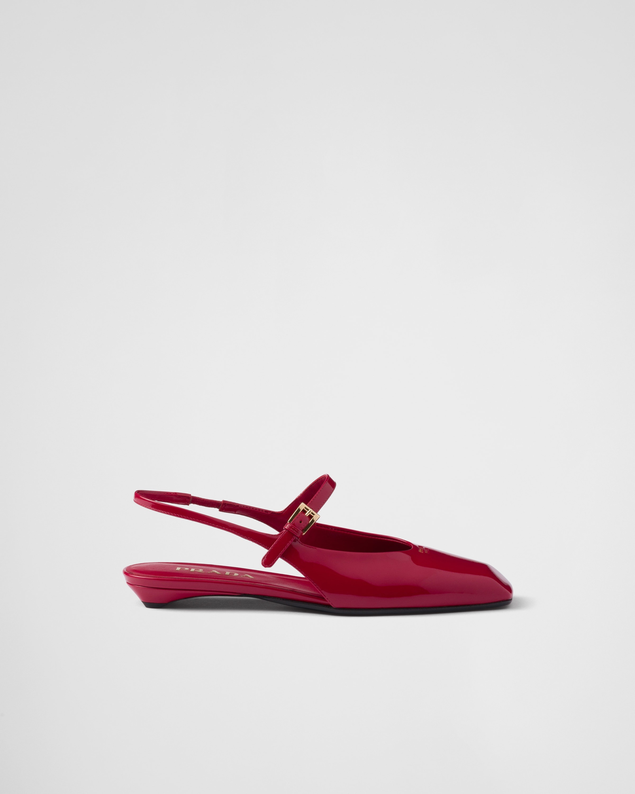 Patent leather slingback ballerinas - 2
