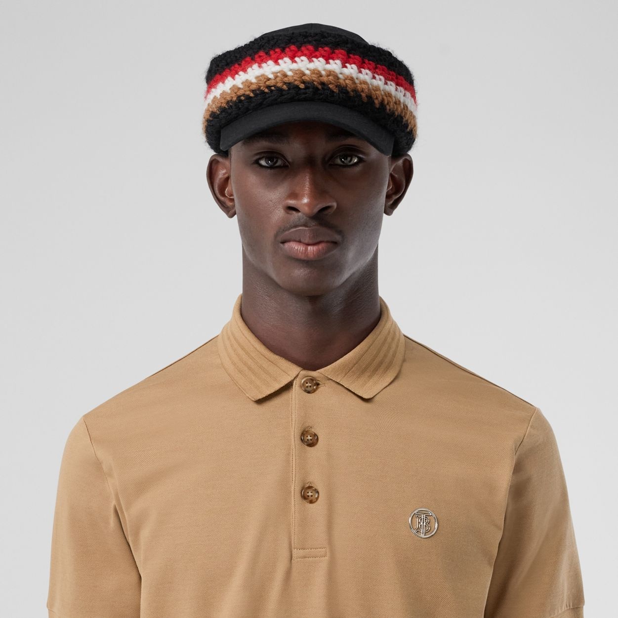 Monogram Motif Cotton Silk Polo Shirt - 3