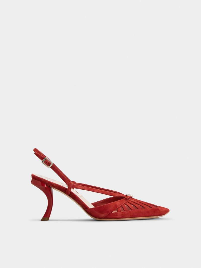 Virgule D'Orsay Pumps in suede 1