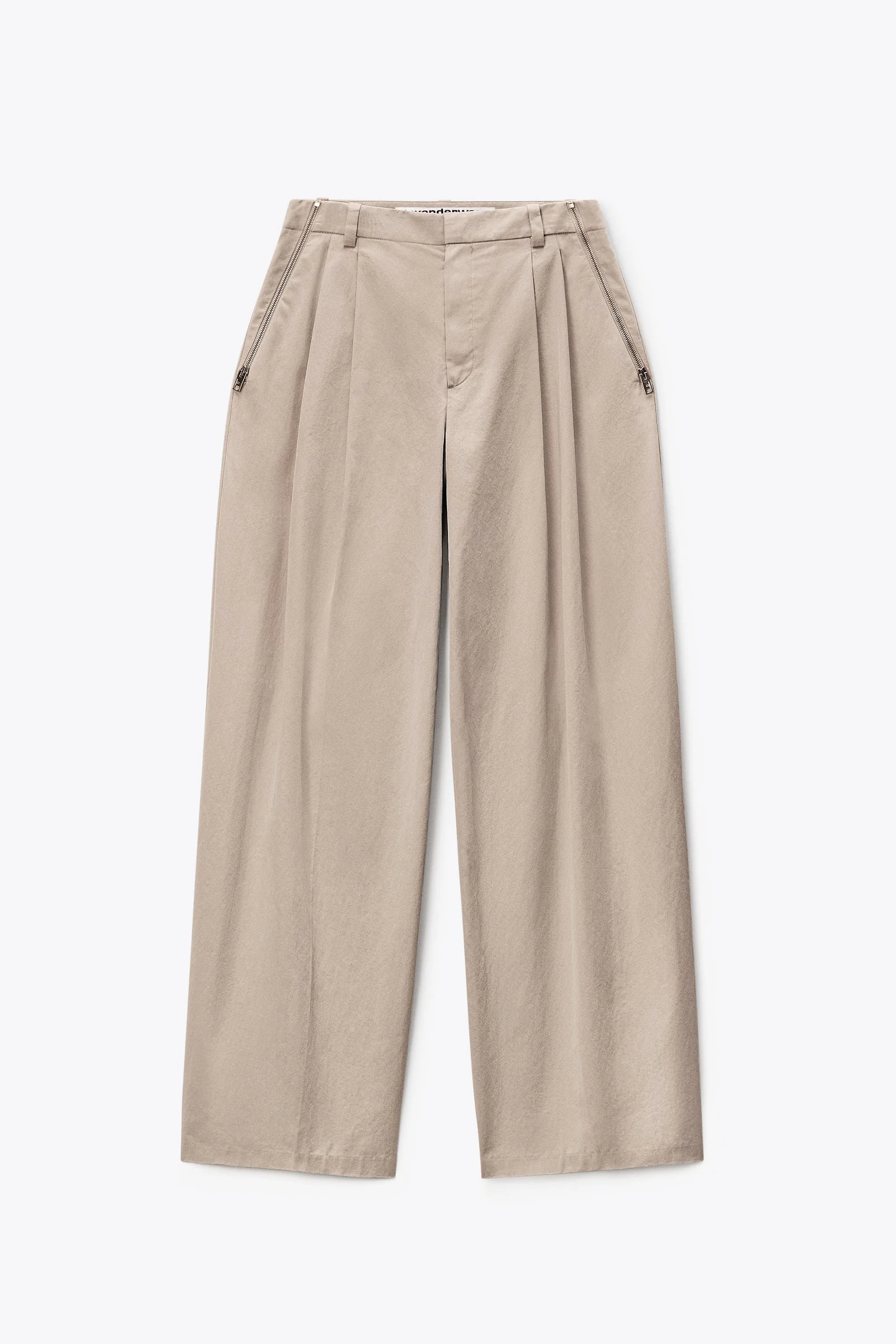 side zip mid-rise tailored pant - 1