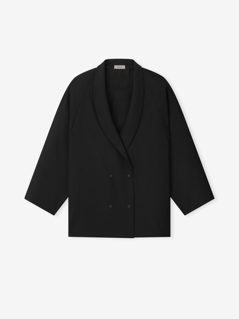 Womens Wool Ripstop Shawl Collar Jacket - 1