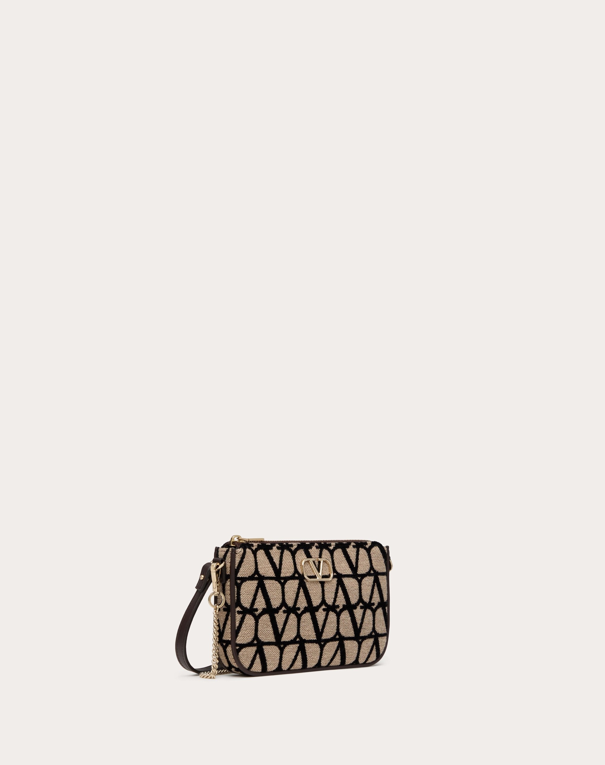 VLOGO SIGNATURE TOILE ICONOGRAPHE CROSSBODY BAG WITH STRAP - 2