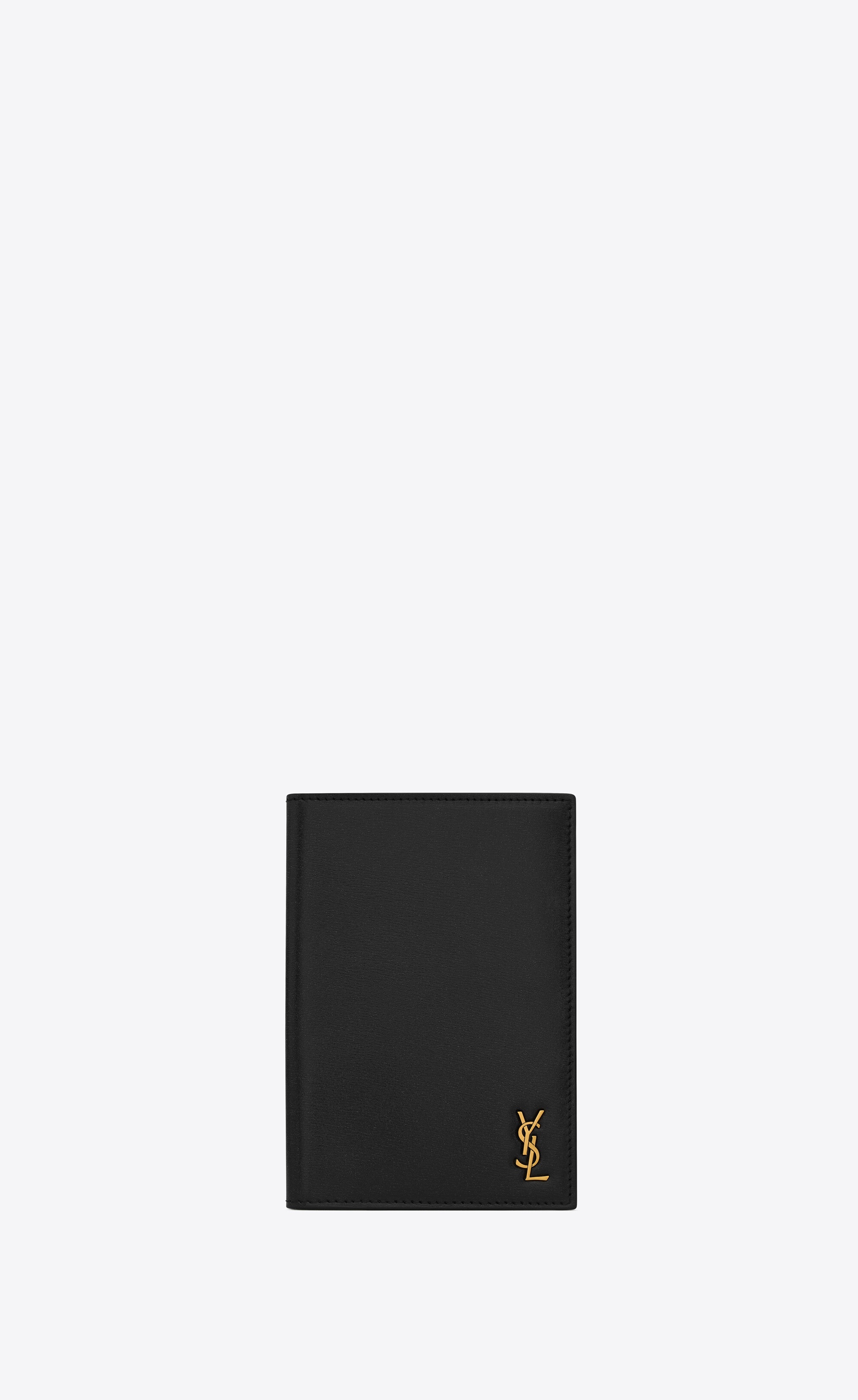 tiny monogram passport case in smooth leather - 1