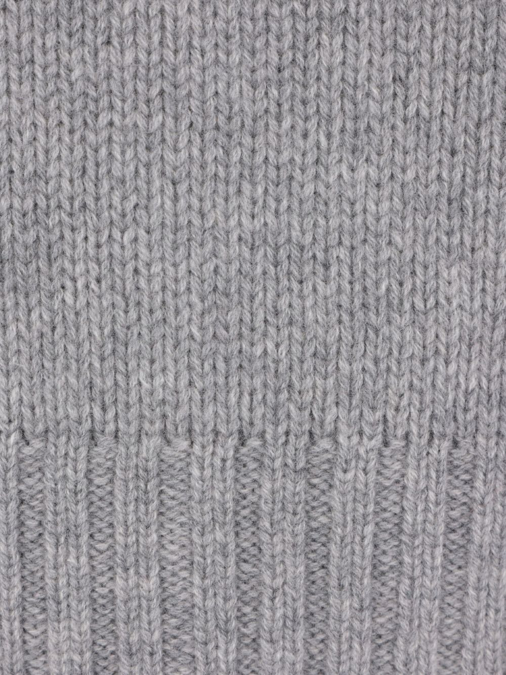 turtleneck ribbed wool-cashmere sweater - 4