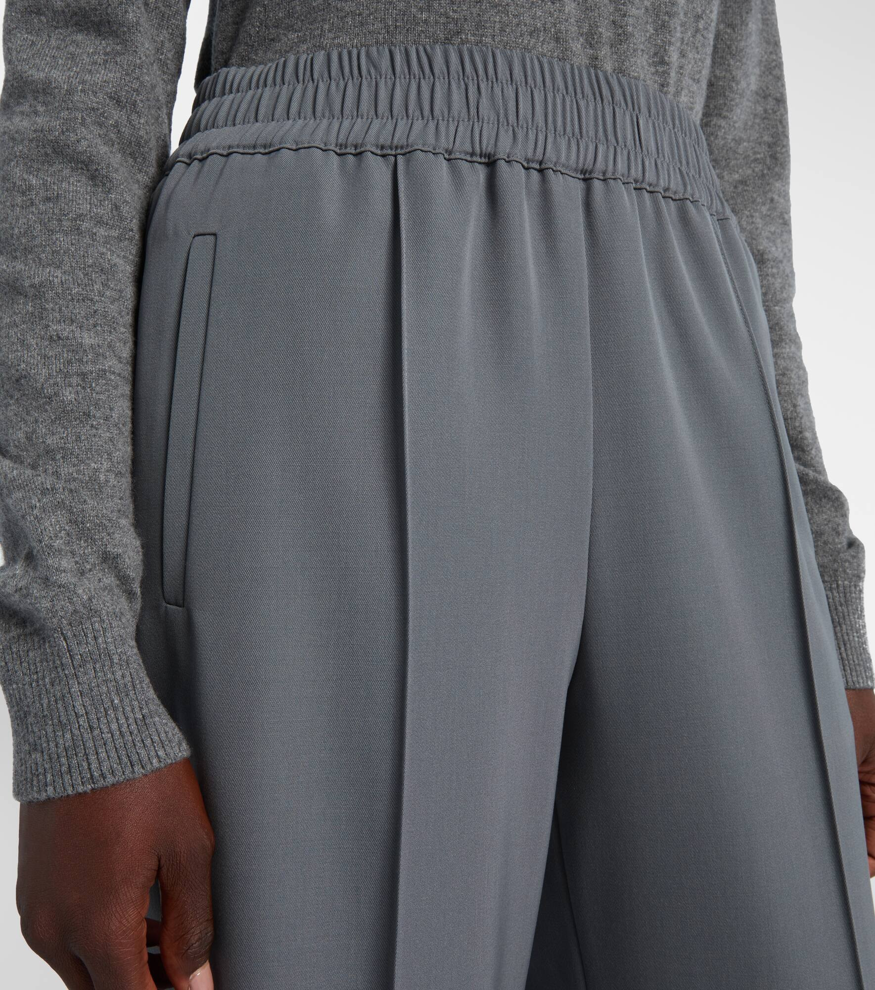 Virgin wool gabardine straight pants - 4