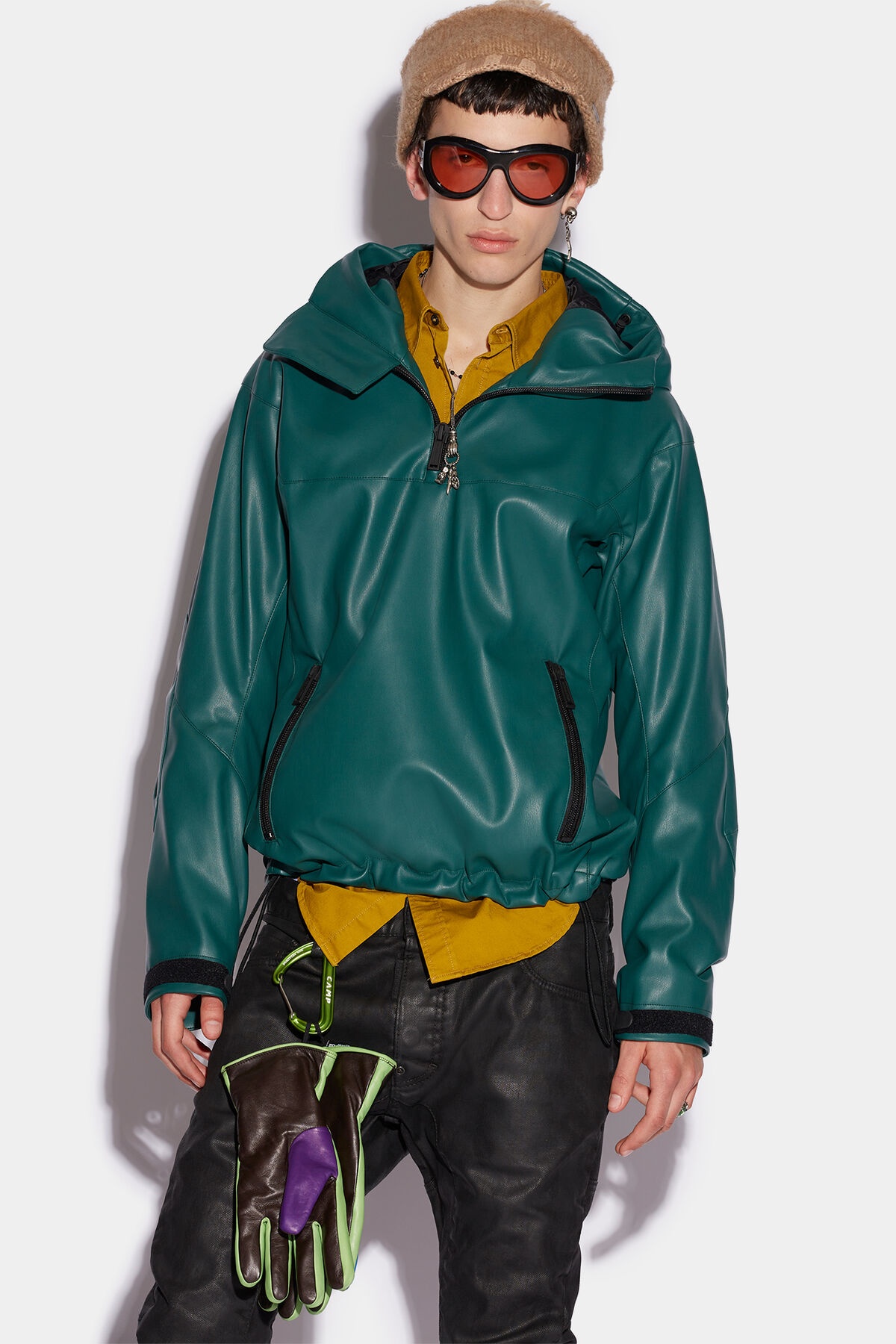 SLIT ZIP ANORAK - 1