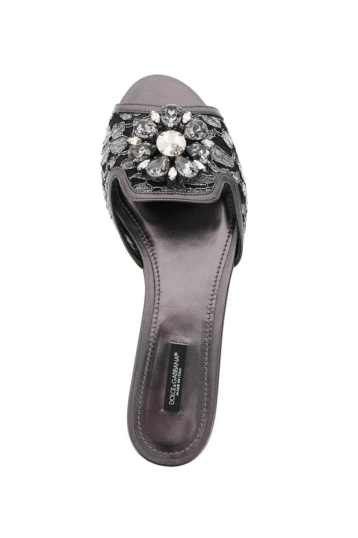 LUREX TAORMINA LACE SLIDES - 3