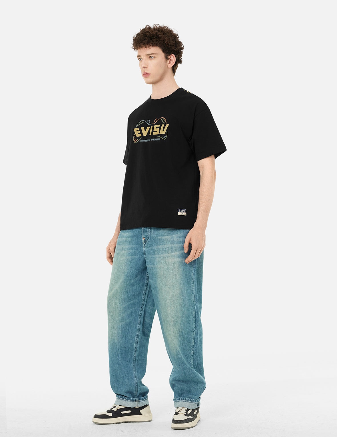 Daruma Print Loose Fit T-Shirt - 3