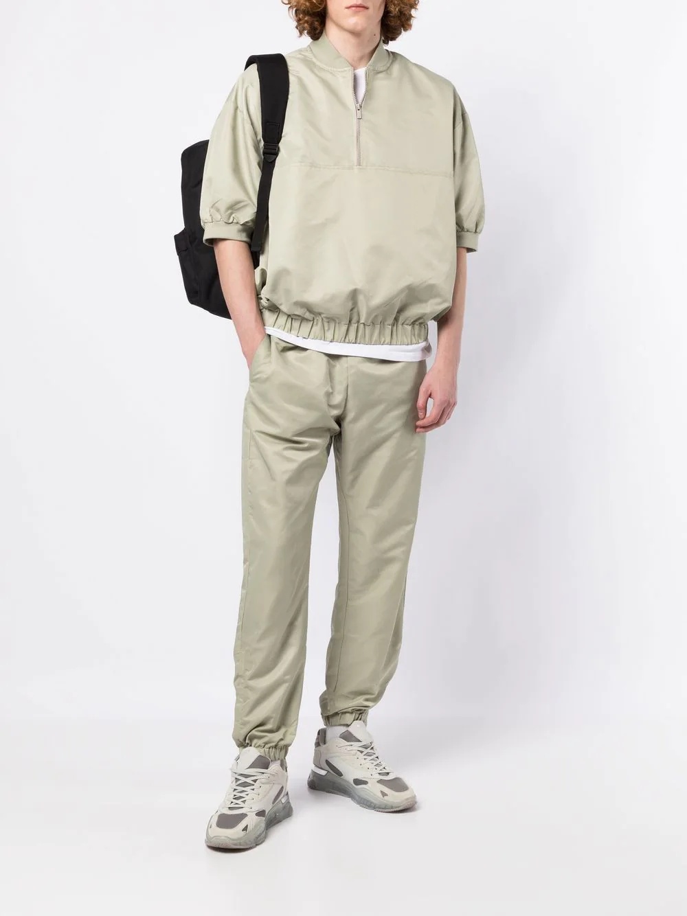 drawstring technical track pants - 2