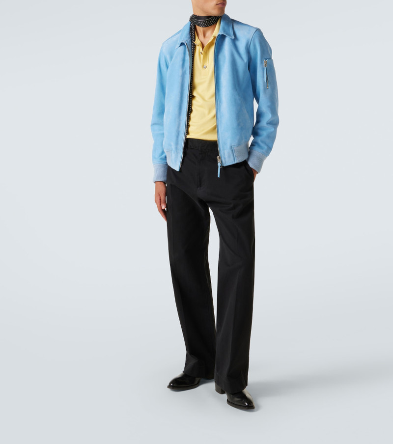TOM FORD Cotton and silk polo shirt outlook