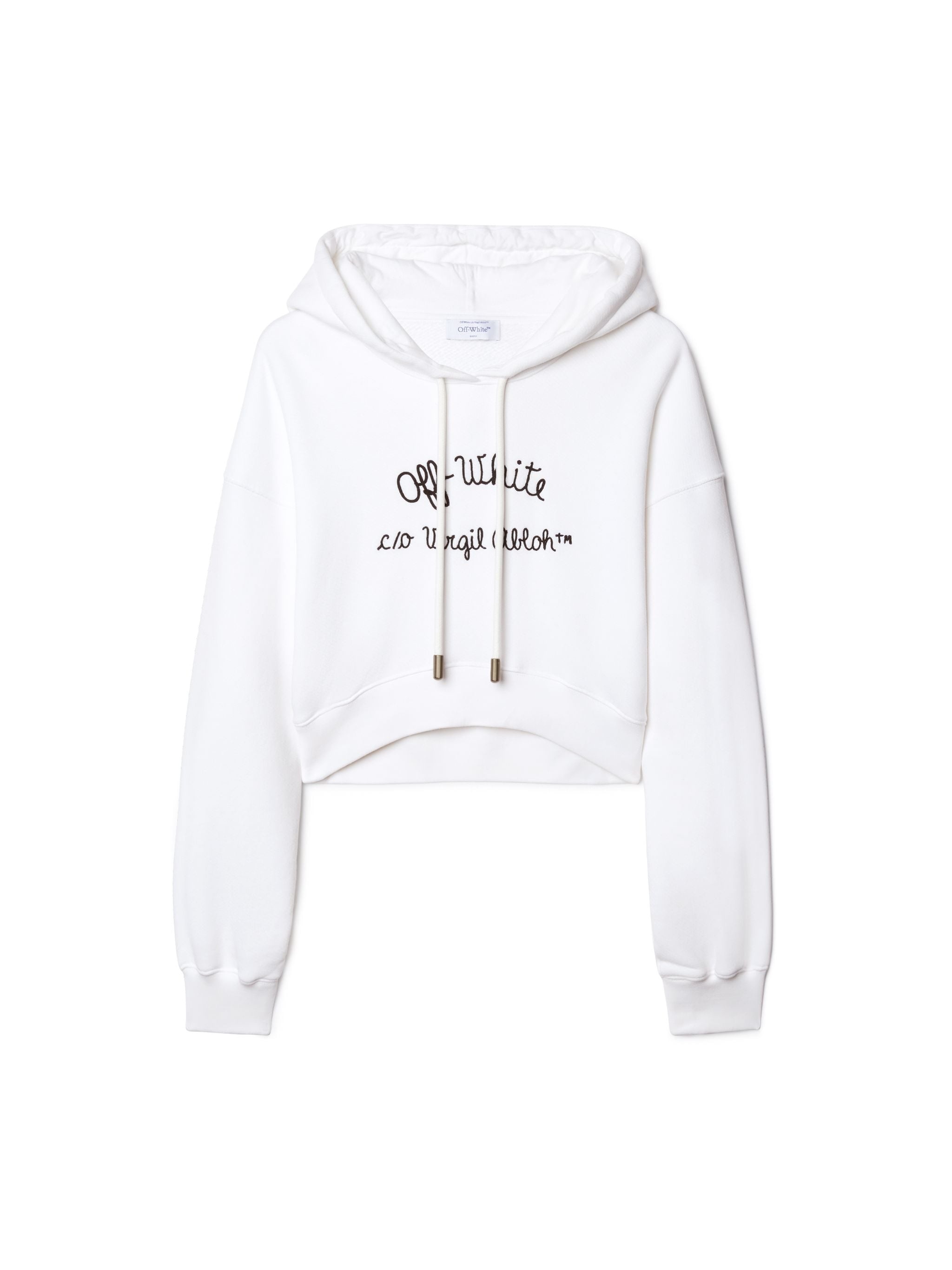 Embr Script Type Crop Hoodie - 1