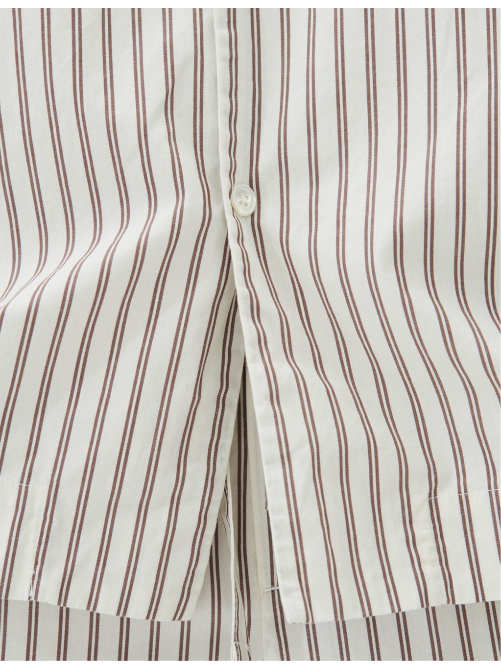 Patch-pocket cotton poplin pyjama shirt - 5